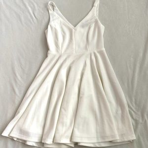 Lulu’s white tank a-line dress